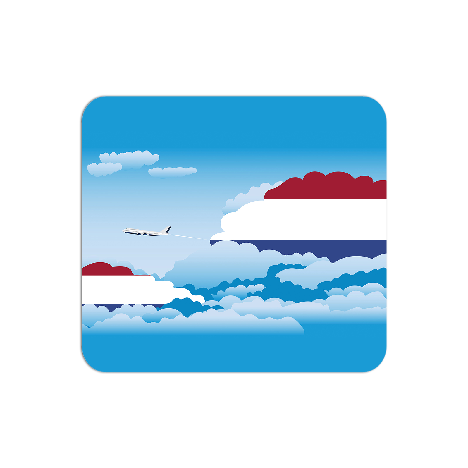 Netherlands Airplane Airport Flight Day Clouds Mousepad 