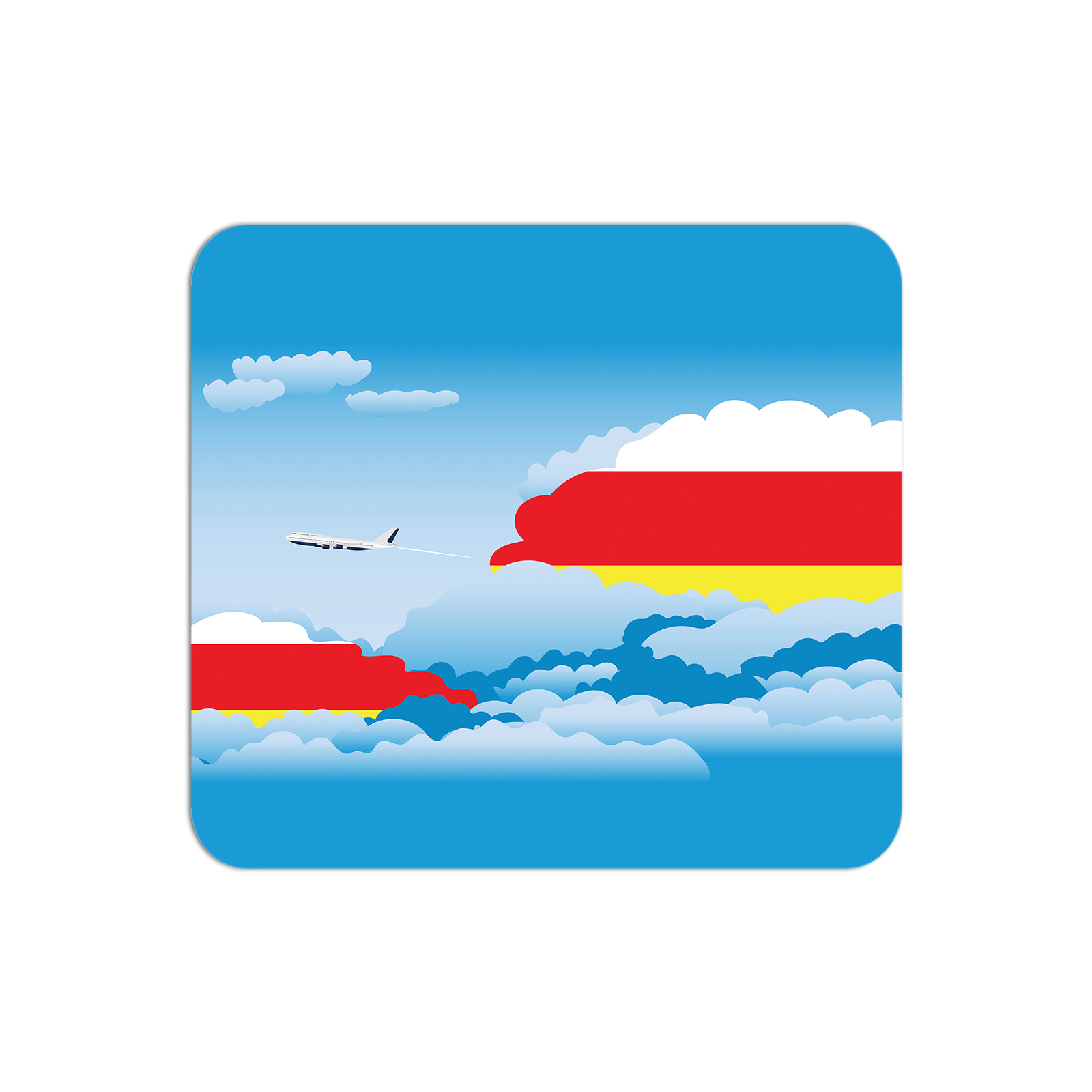 North Ossetia Airplane Airport Flight Day Clouds Mousepad 