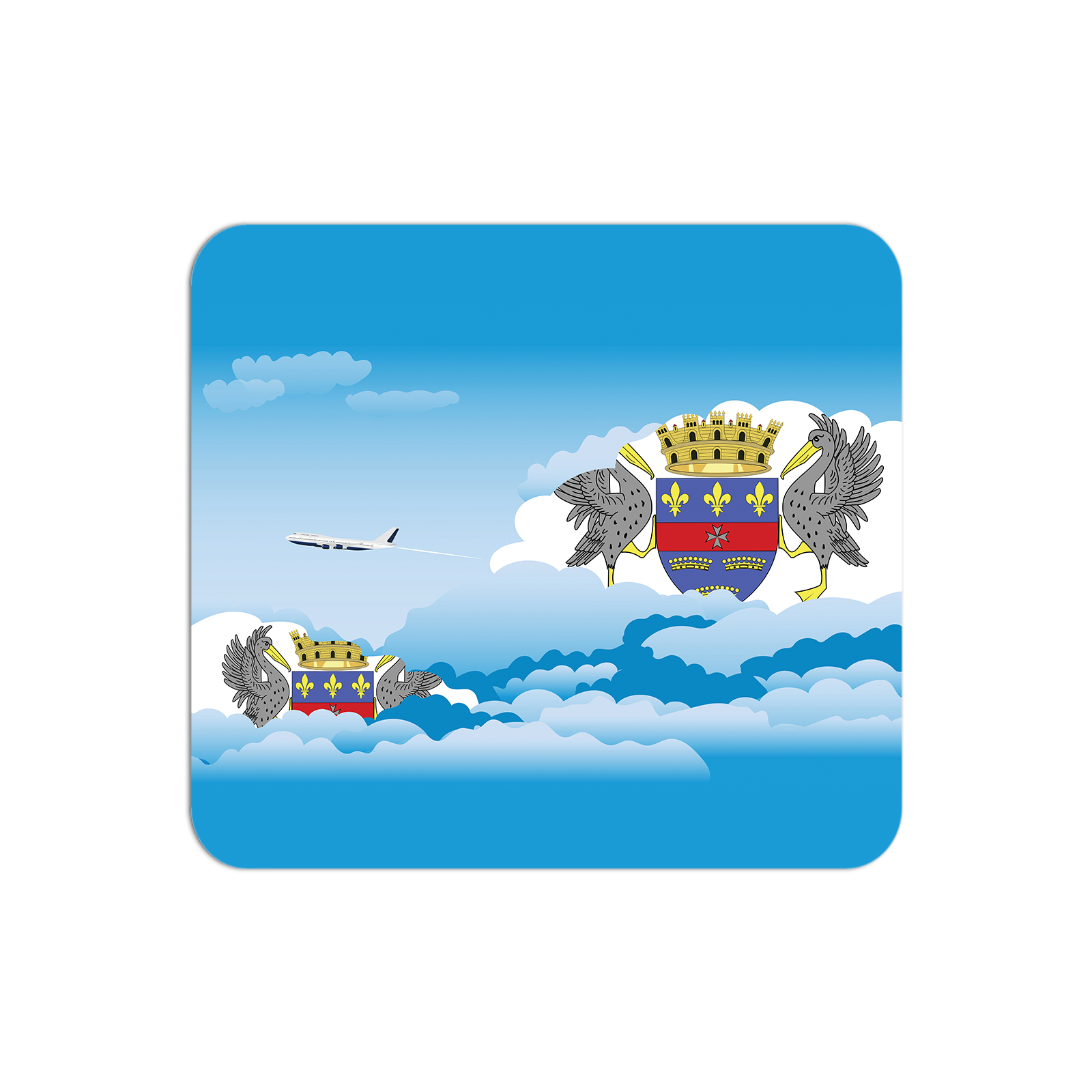 Saint Barthelemy Airplane Airport Flight Day Clouds Mousepad 