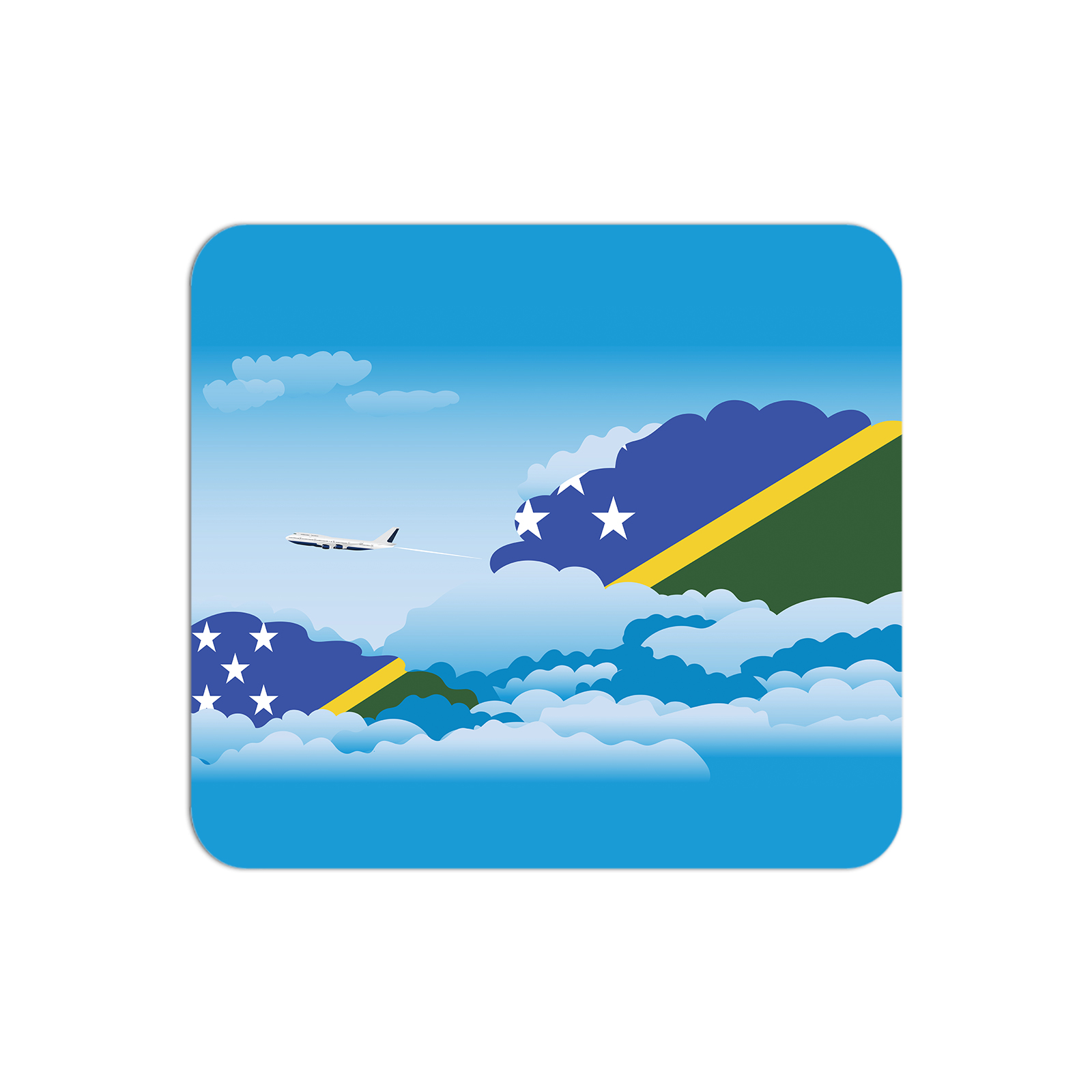 Solomon Islands Airplane Airport Flight Day Clouds Mousepad 