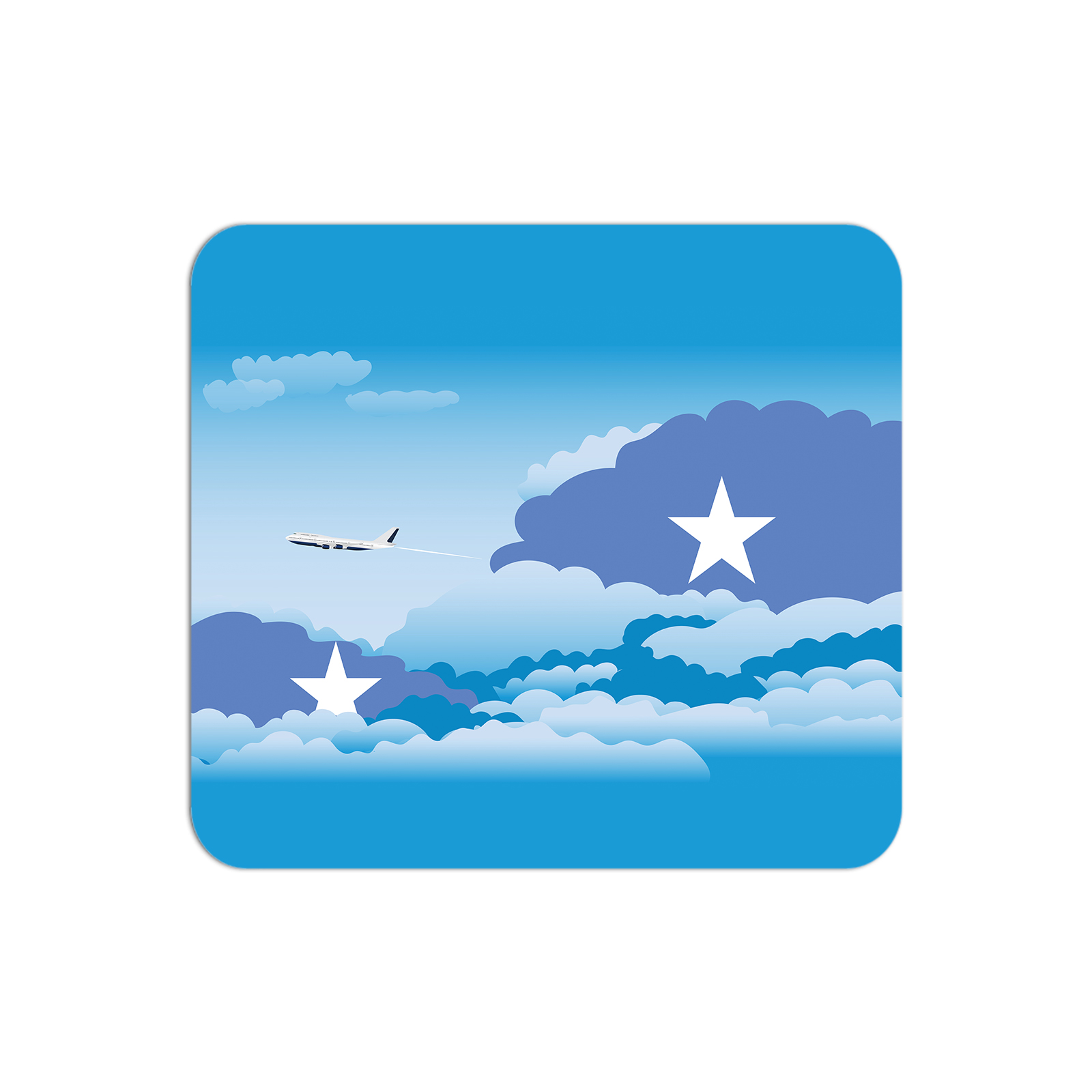 Somalia Airplane Airport Flight Day Clouds Mousepad 
