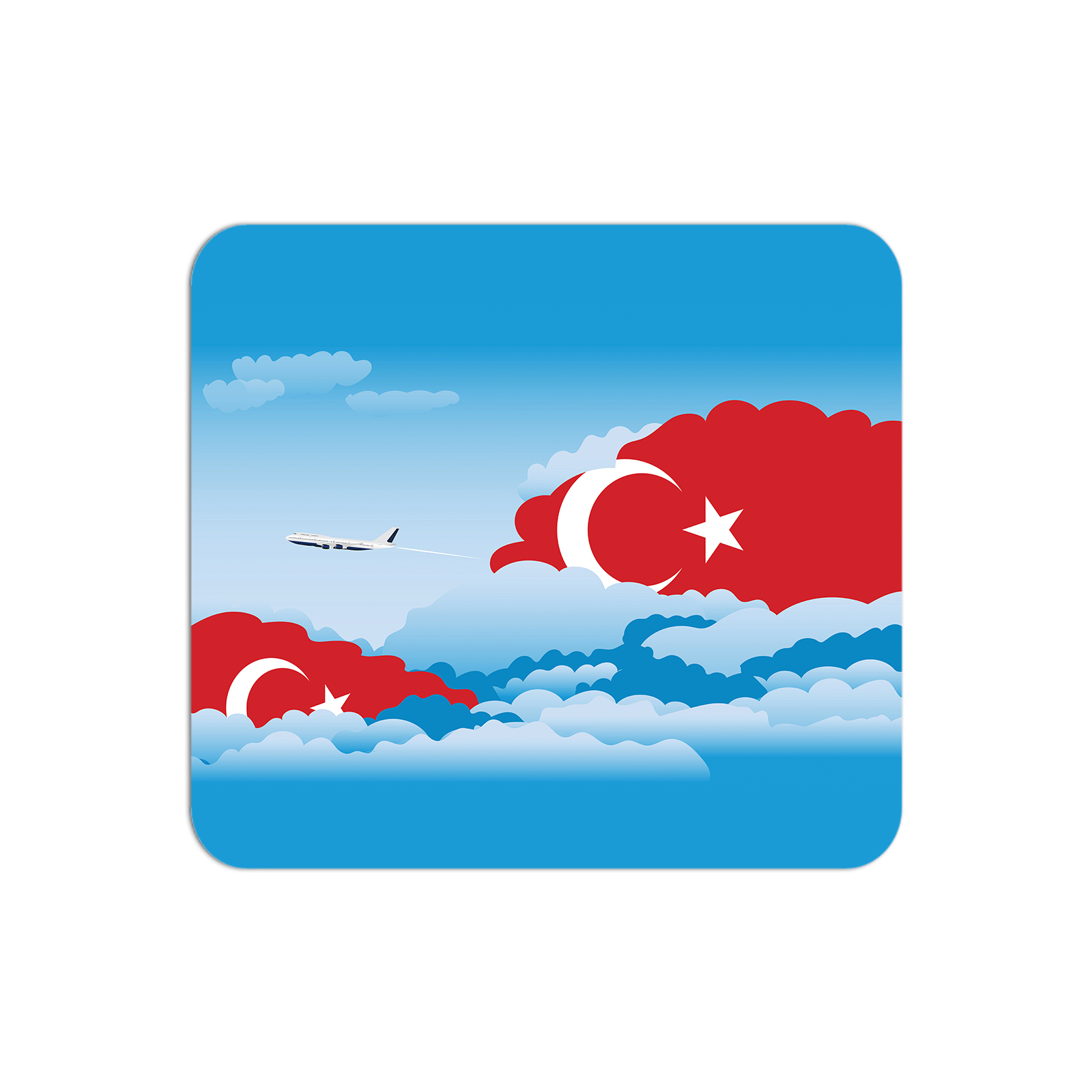 Turkey Airplane Airport Flight Day Clouds Mousepad 