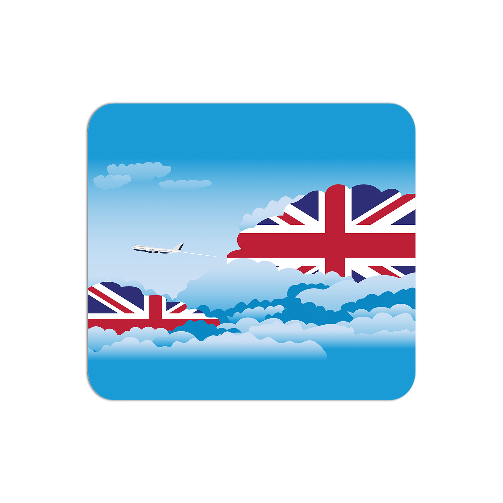 United KIngdom Airplane Airport Flight Day Clouds Mousepad 