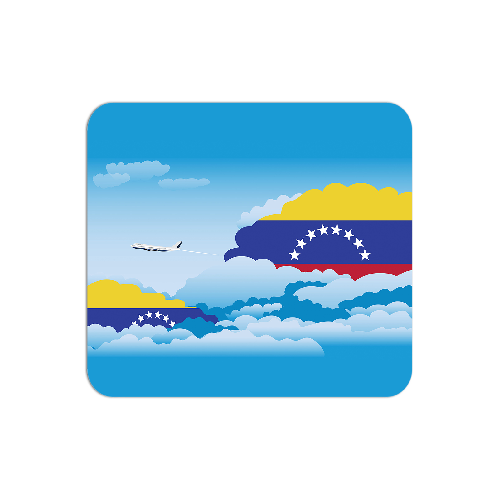 Venezuela Airplane Airport Flight Day Clouds Mousepad 