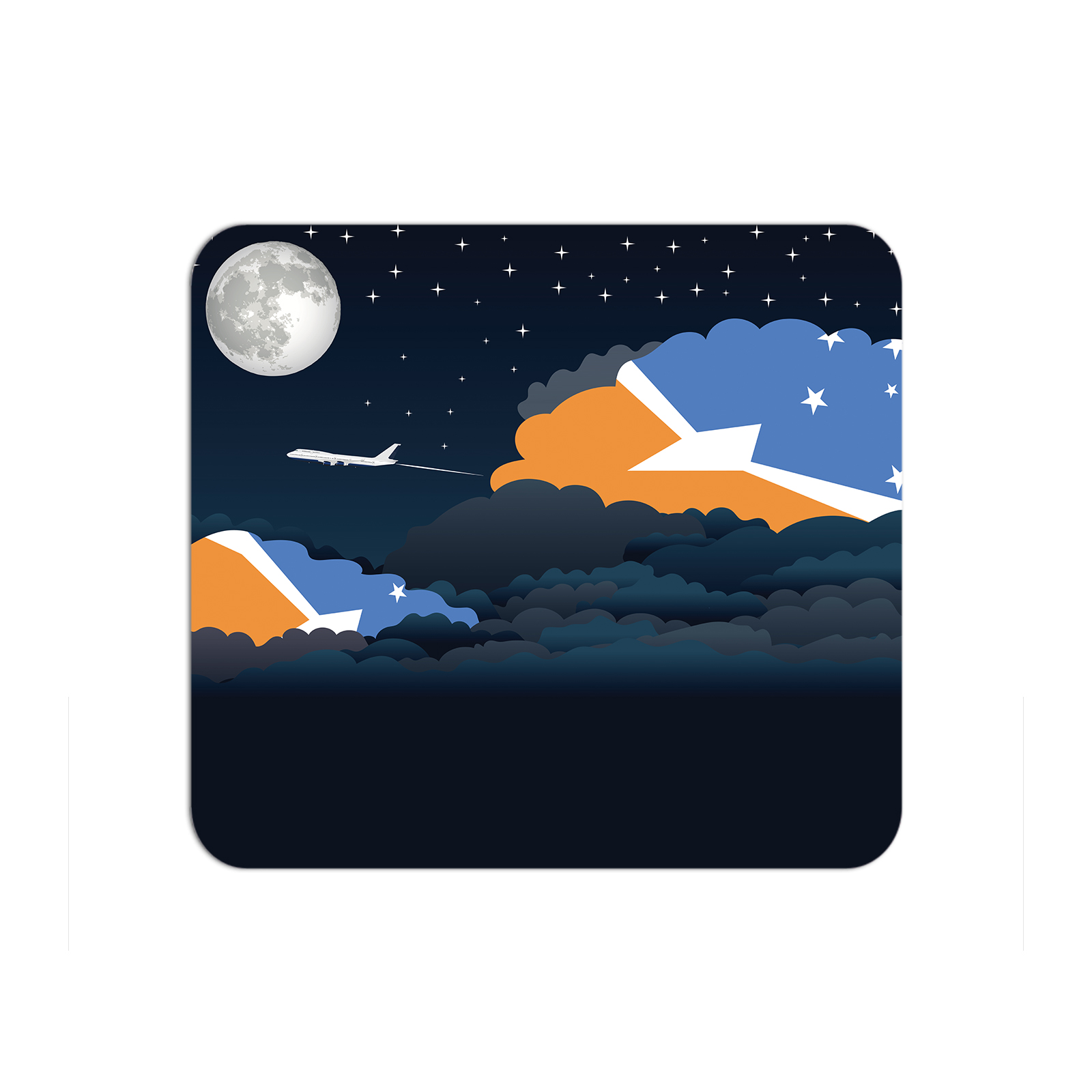 Tierra del Fuego Province Argentina Airplane Airport Flight Night Clouds Mousepad 