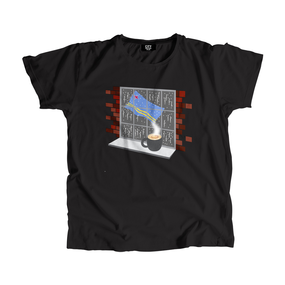 Aruba Coffee Rain Men Unisex T-Shirt