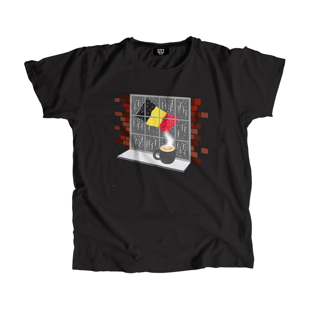Belgium Coffee Rain Men Unisex T-Shirt