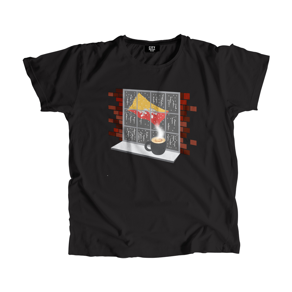 Bhutan Coffee Rain Men Unisex T-Shirt