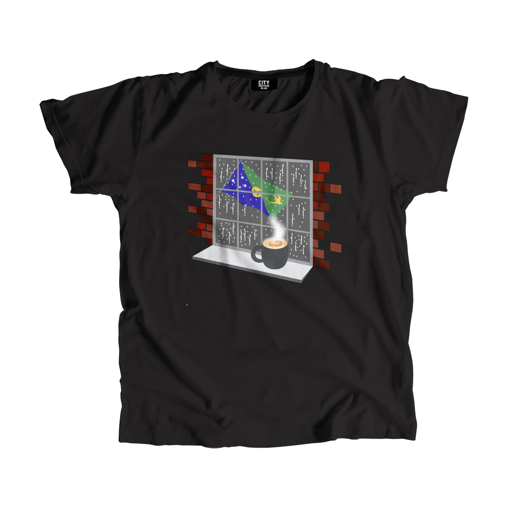 Christmas Island Coffee Rain Men Unisex T-Shirt