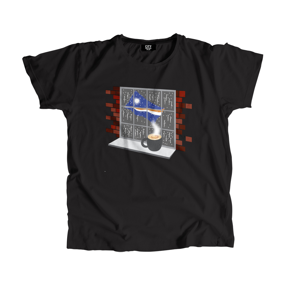 Marshall Islands Coffee Rain Men Unisex T-Shirt