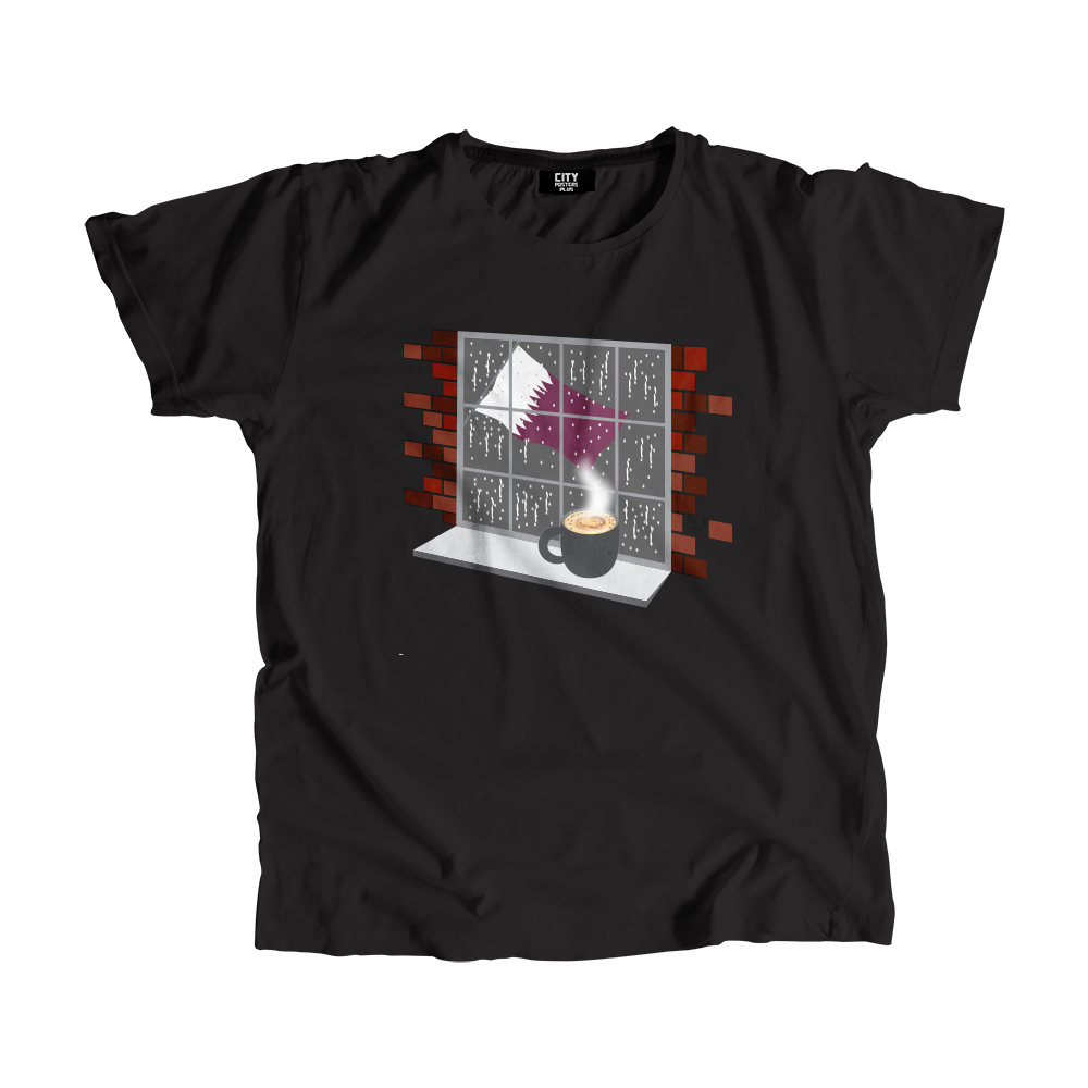 Qatar Coffee Rain Men Unisex T-Shirt