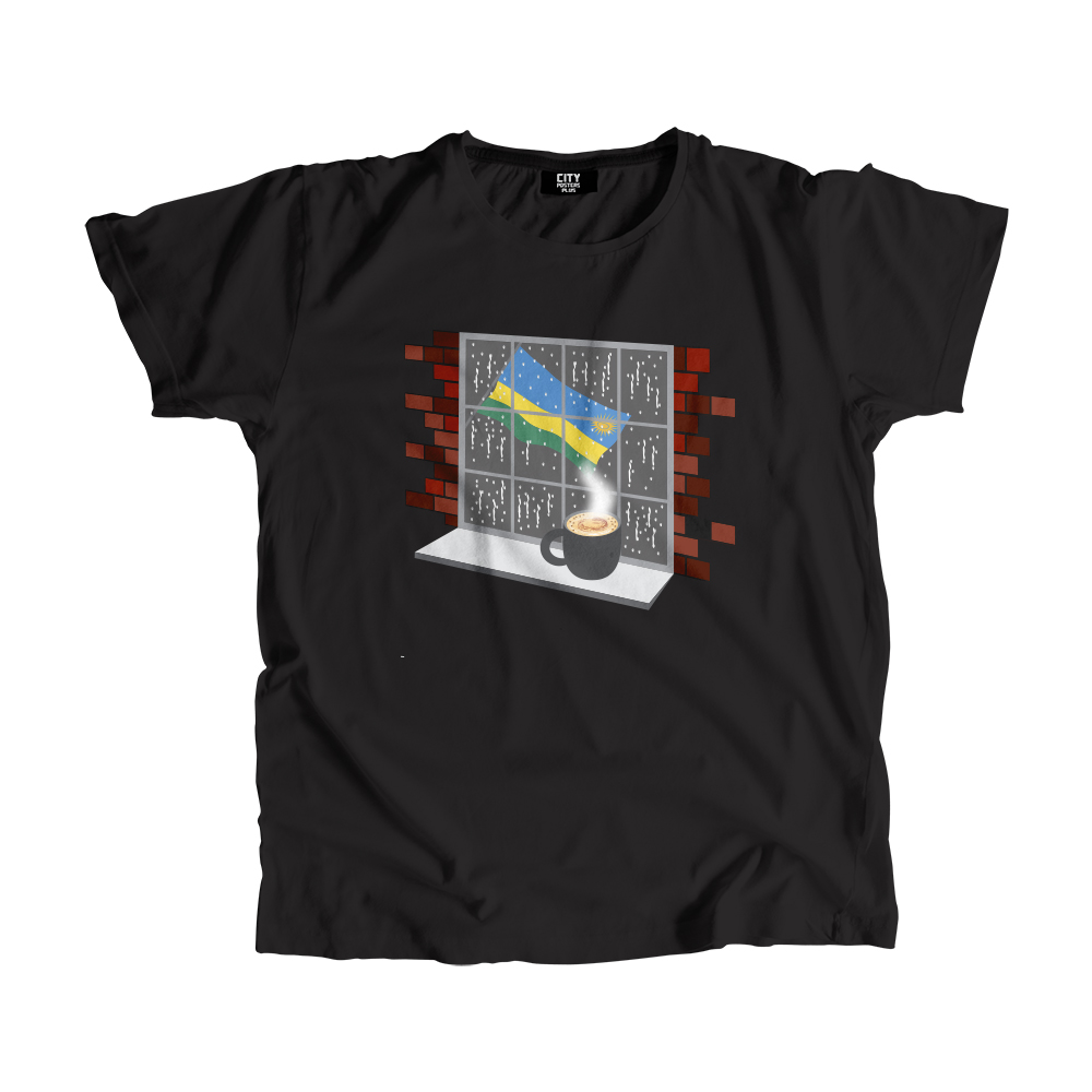Rwanda Coffee Rain Men Unisex T-Shirt