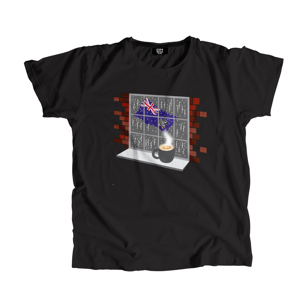 South Georgia and the South Sandwich Islands Coffee Rain Men Unisex T-Shirt