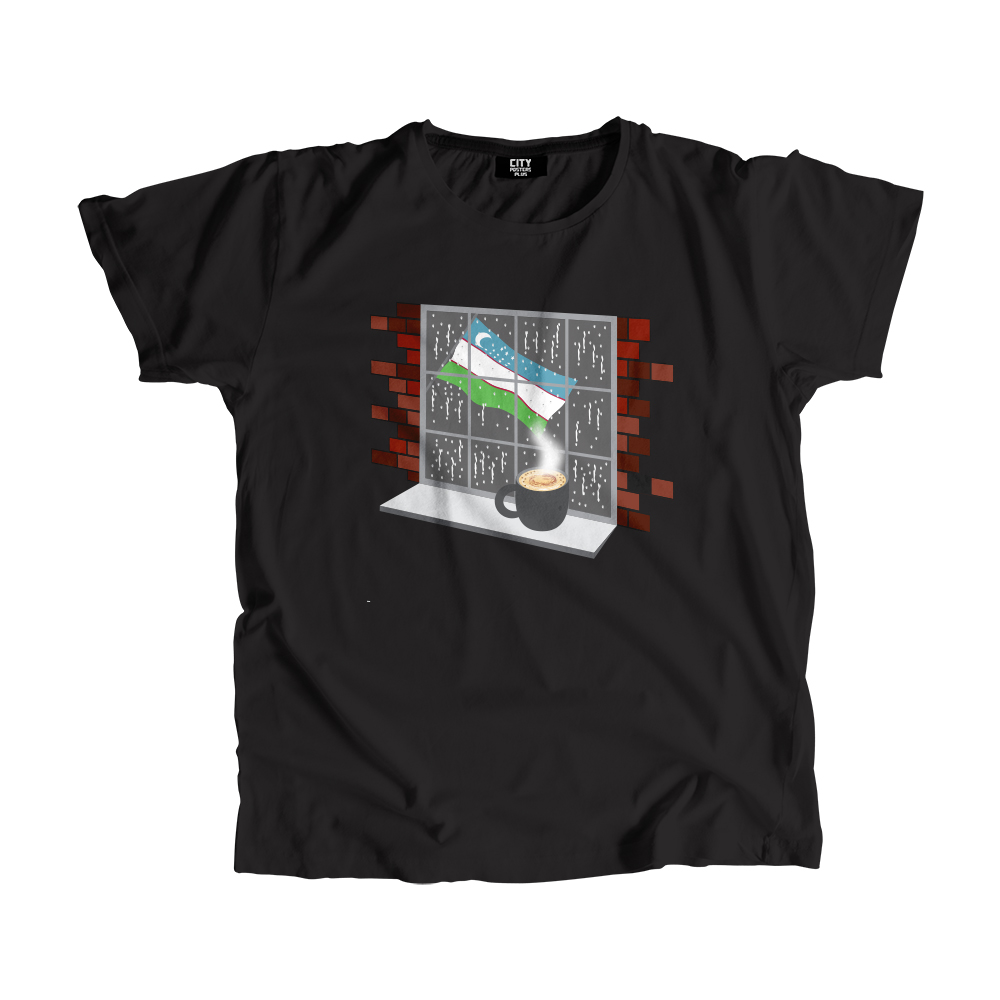 Uzbekistan Coffee Rain Men Unisex T-Shirt