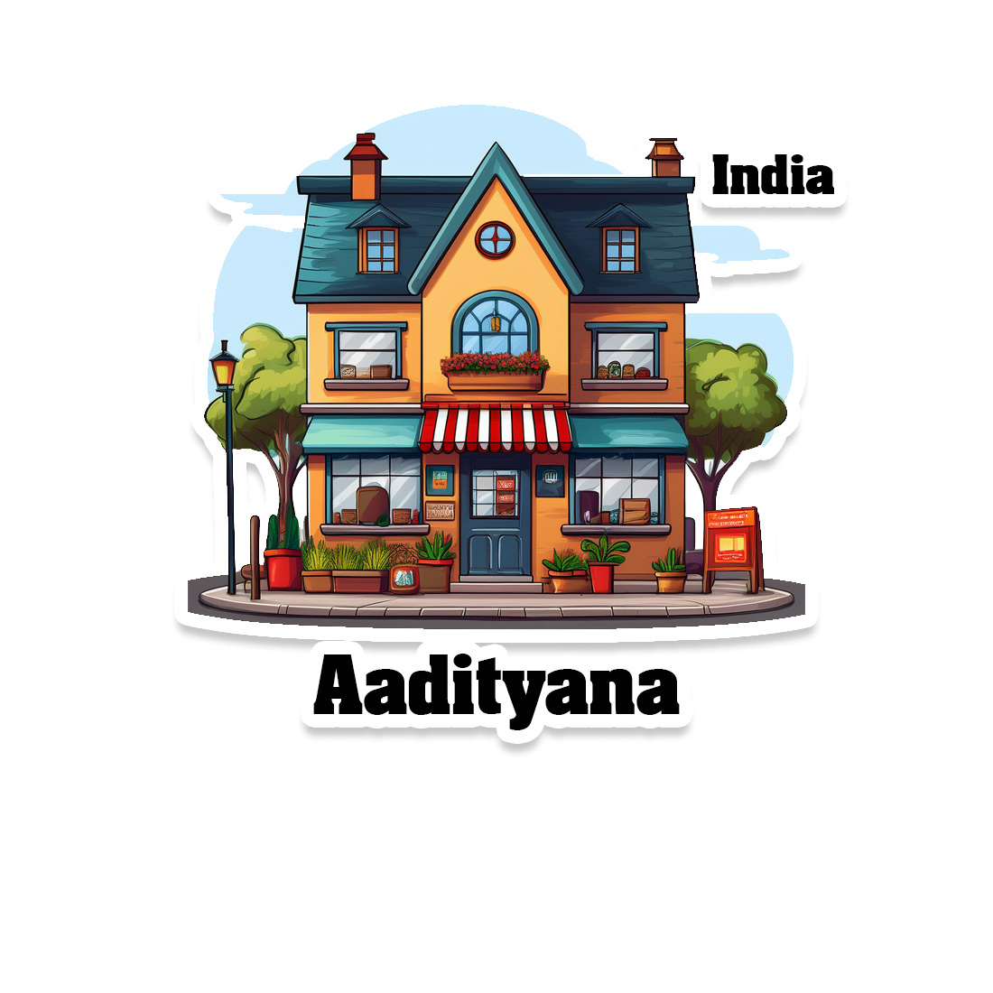 Aadityana Sticker | Home Town Souvenirs