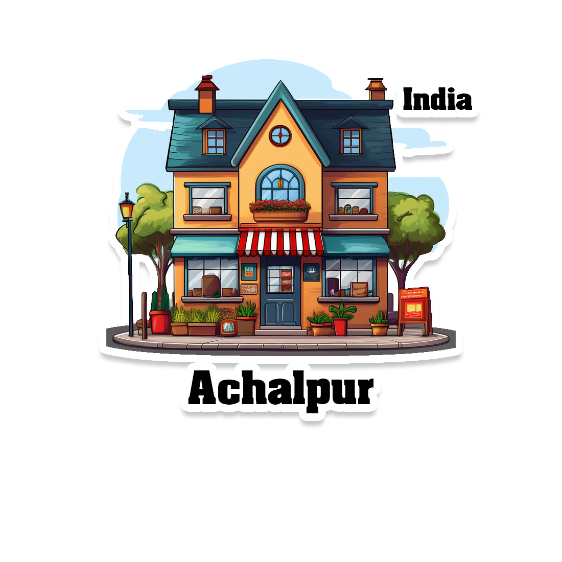 Achalpur Sticker | Home Town Souvenirs