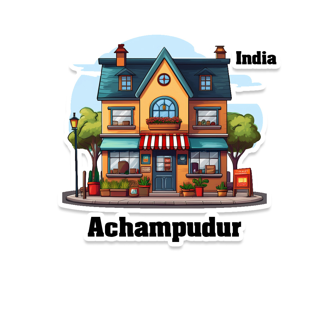 Achampudur Sticker | Home Town Souvenirs