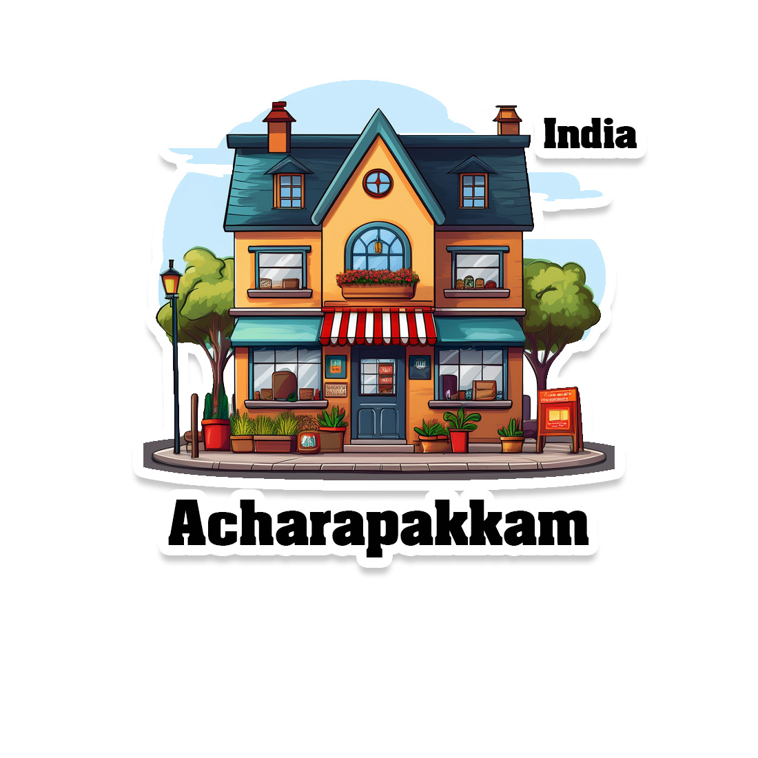 Acharapakkam Sticker | Home Town Souvenirs