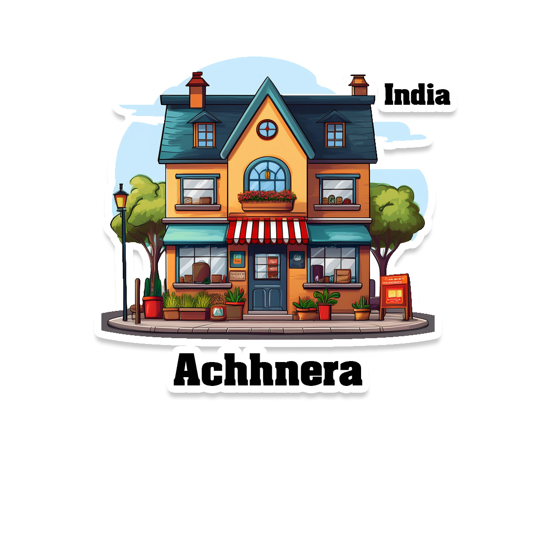 Achhnera Sticker | Home Town Souvenirs