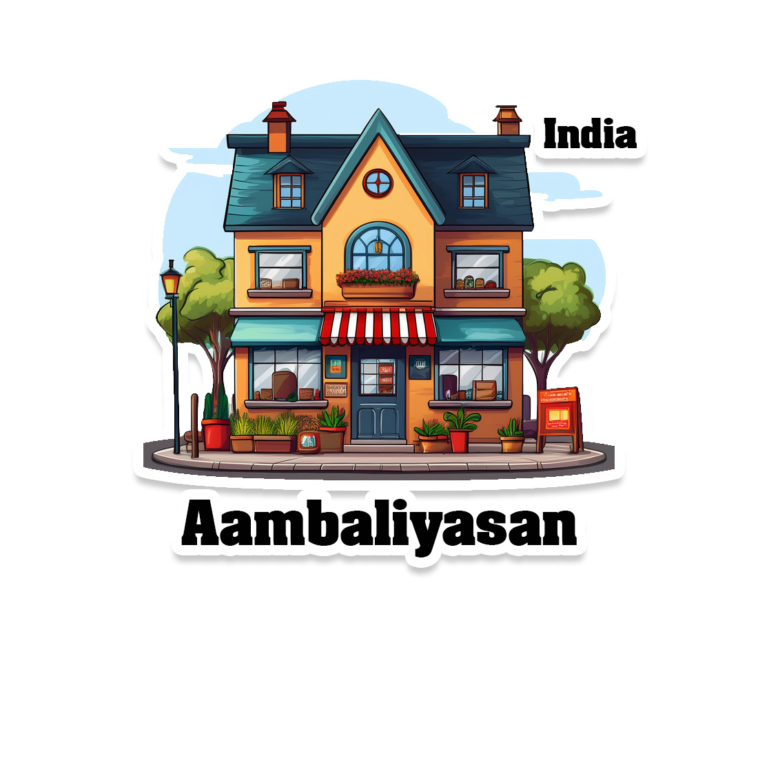 Aambaliyasan Sticker | Home Town Souvenirs
