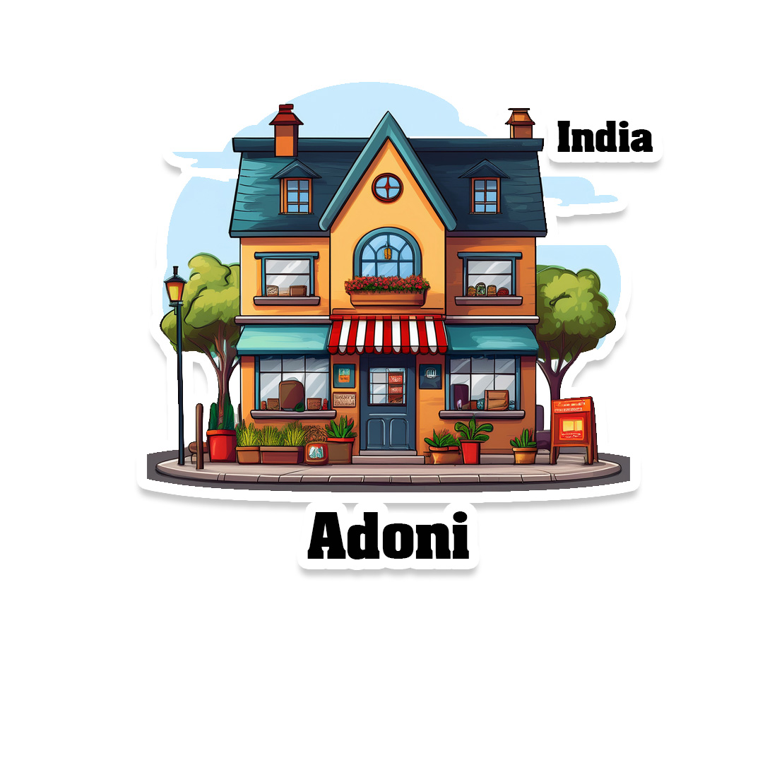 Adoni Sticker | Home Town Souvenirs