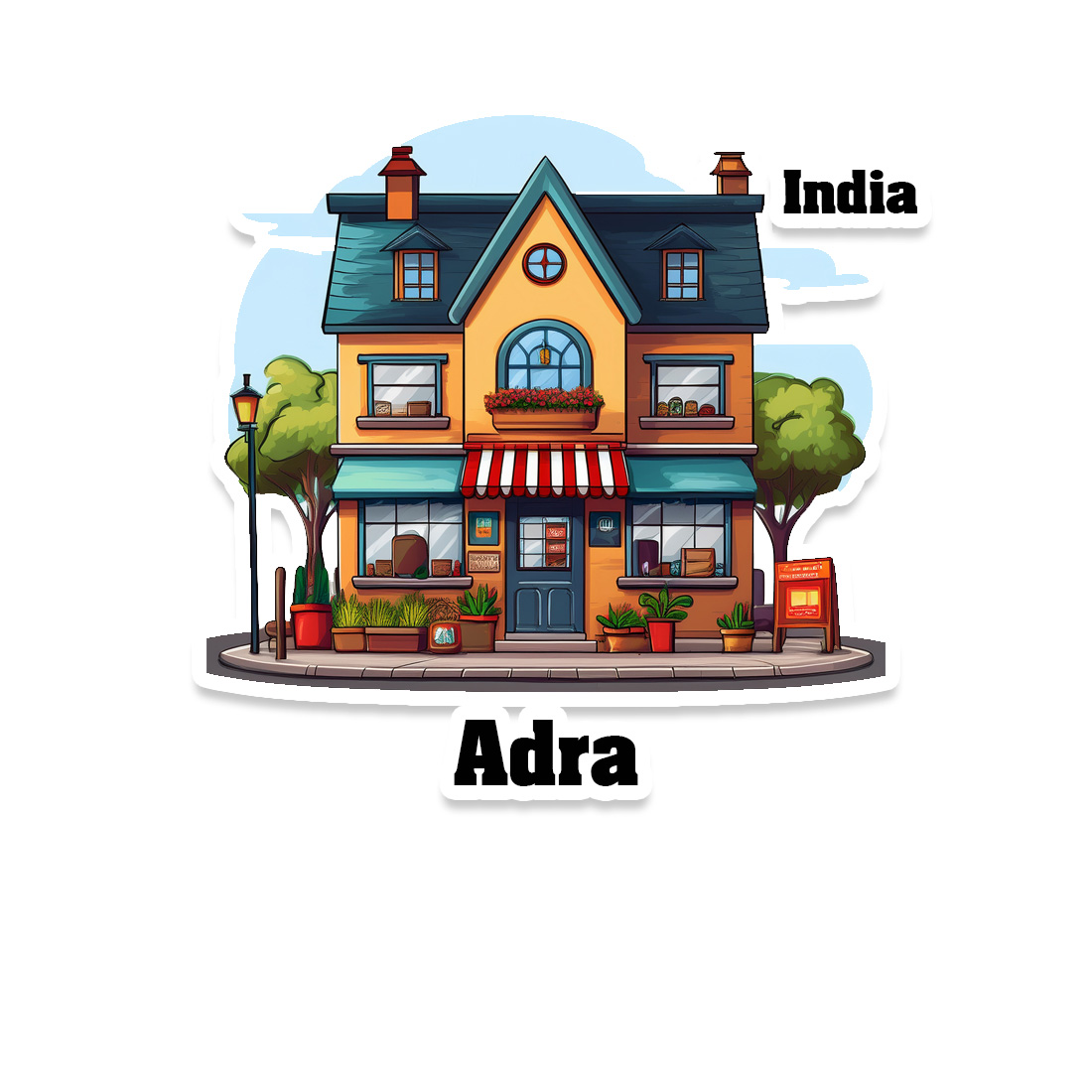 Adra Sticker | Home Town Souvenirs
