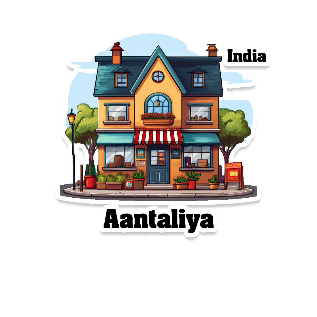Aantaliya Sticker | Home Town Souvenirs