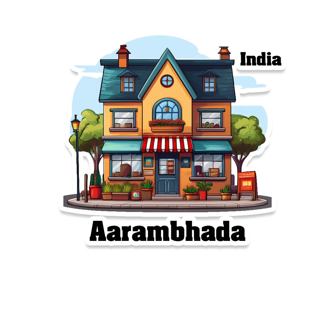 Aarambhada Sticker | Home Town Souvenirs