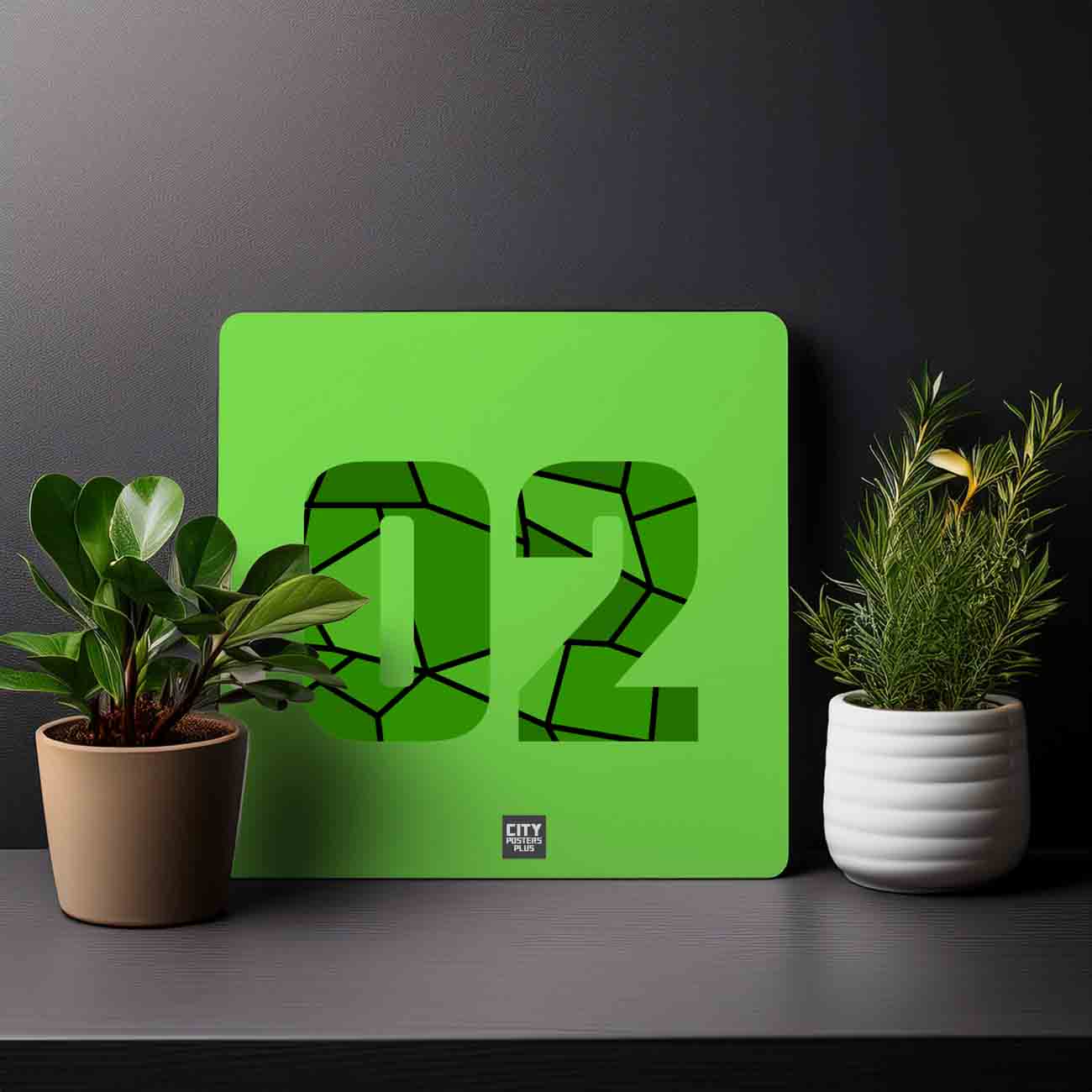 02 Number Mousepad (Liril Green)