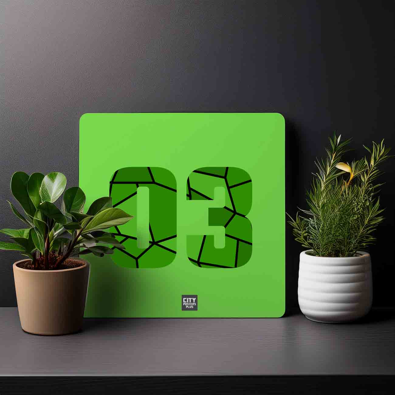 03 Number Mousepad (Liril Green)