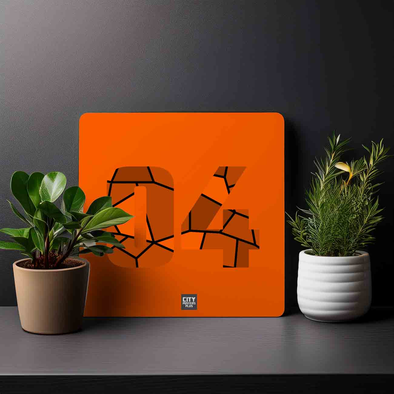 04 Number Mousepad (Orange)