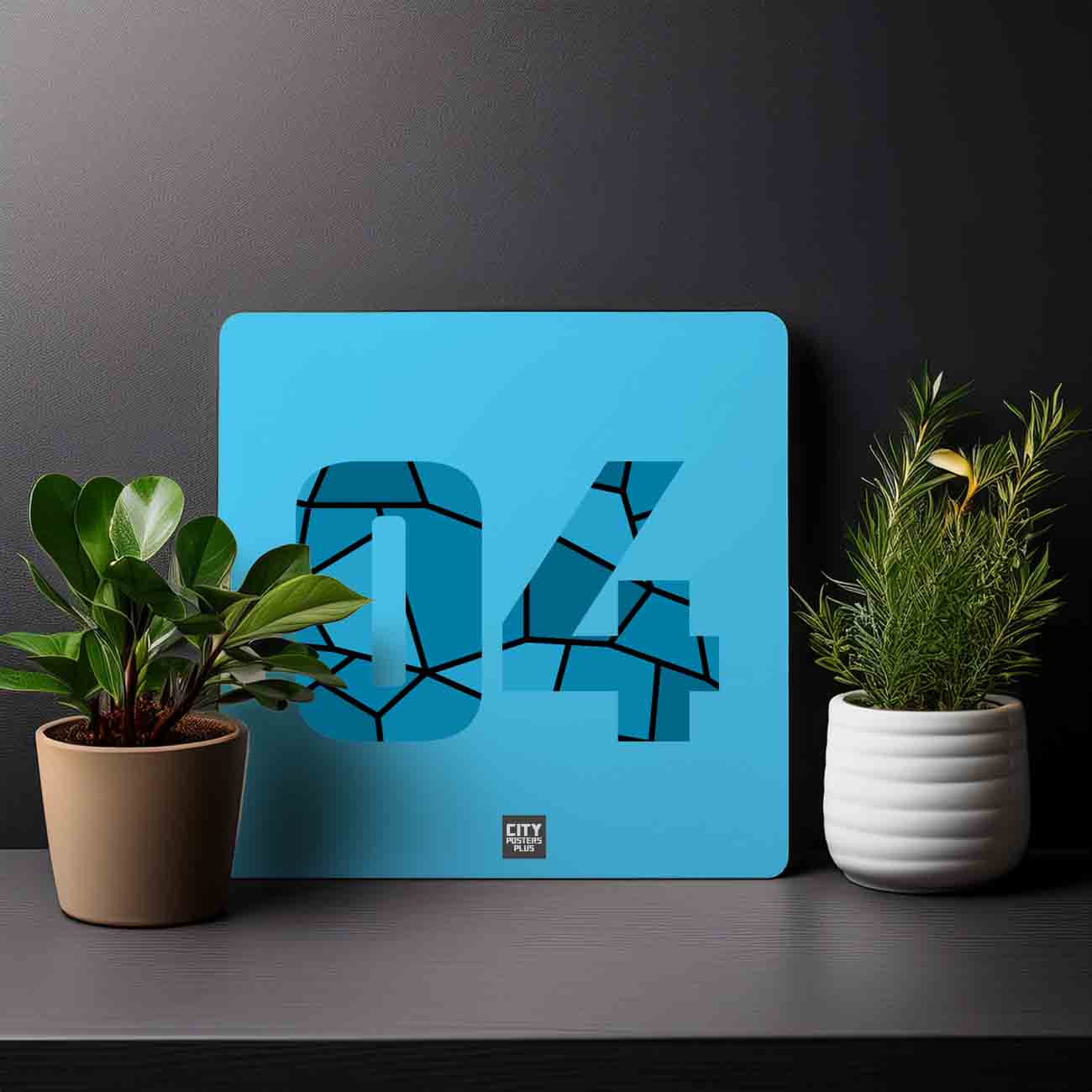 04 Number Mousepad (Sky Blue)