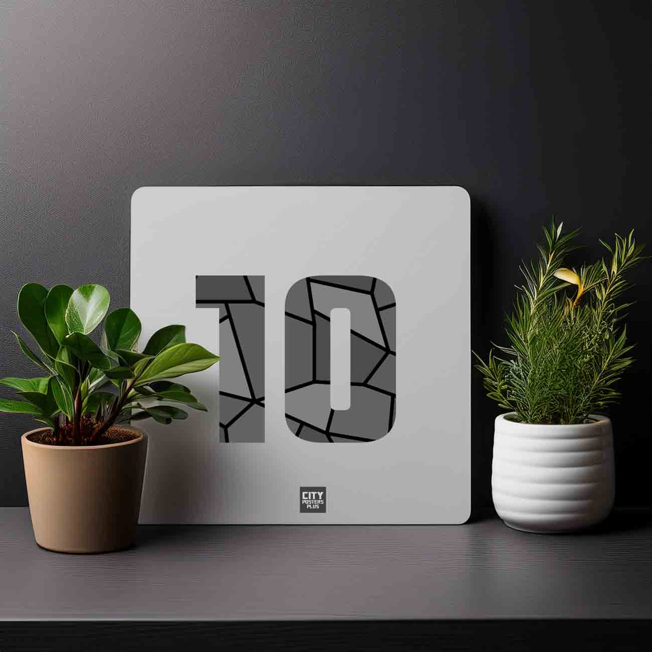 10 Number Mousepad (Melange Grey)