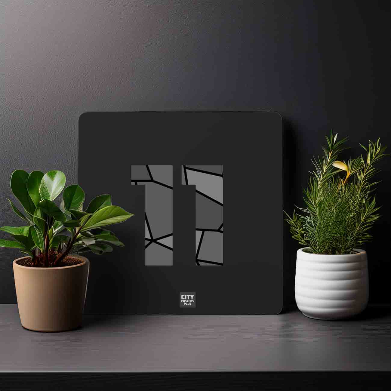 11 Number Mousepad (Black)