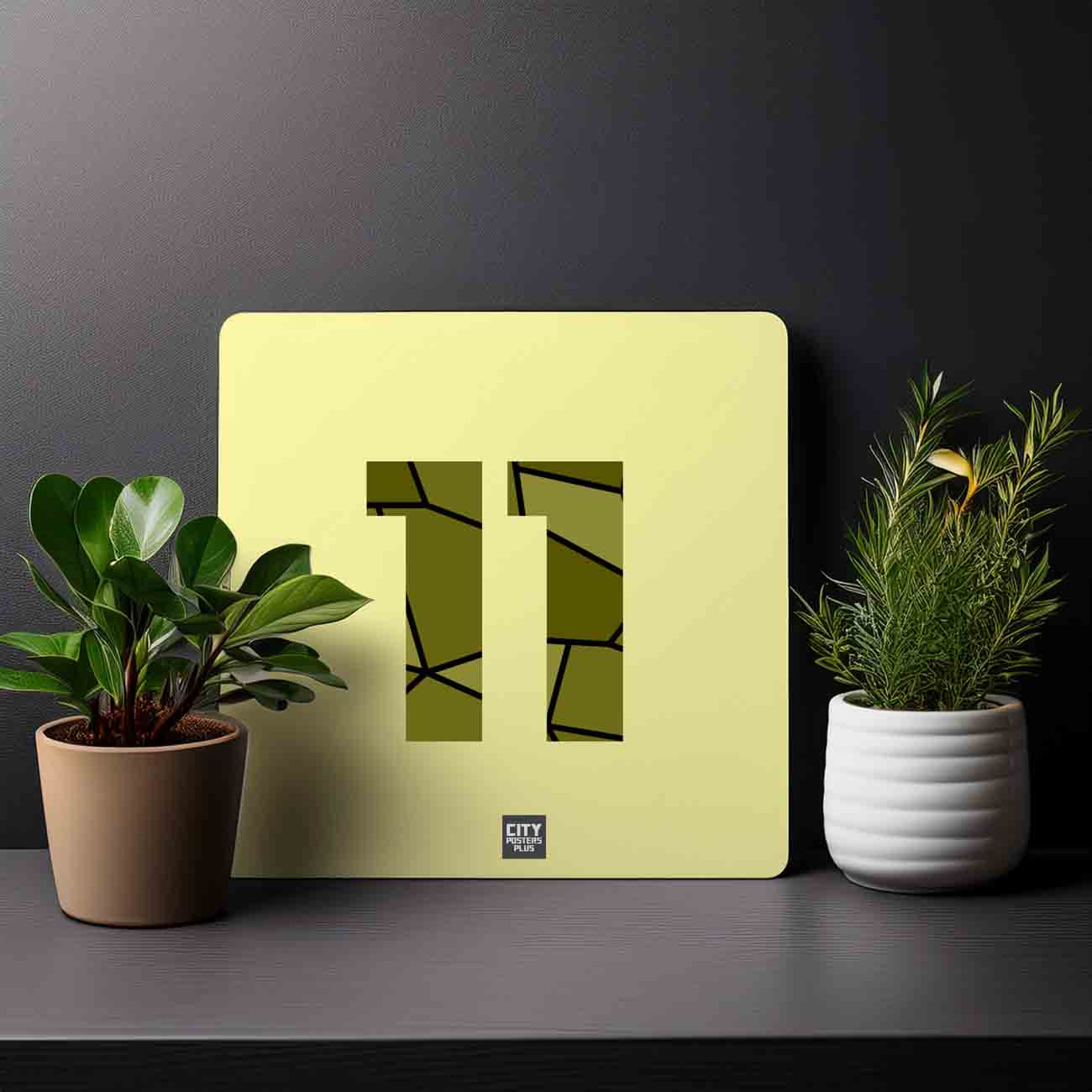11 Number Mousepad (Butter Yellow)