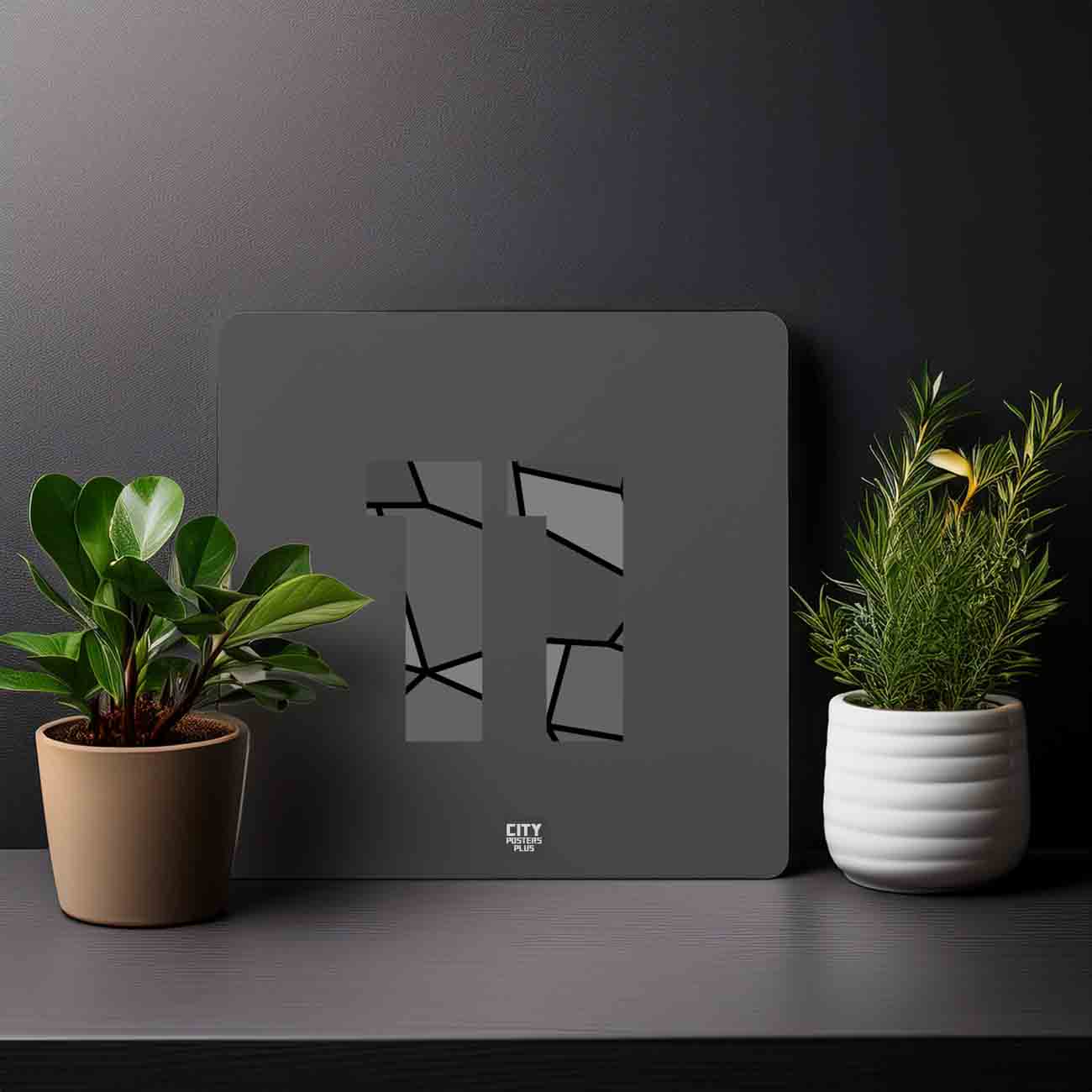 11 Number Mousepad (Charcoal Grey)