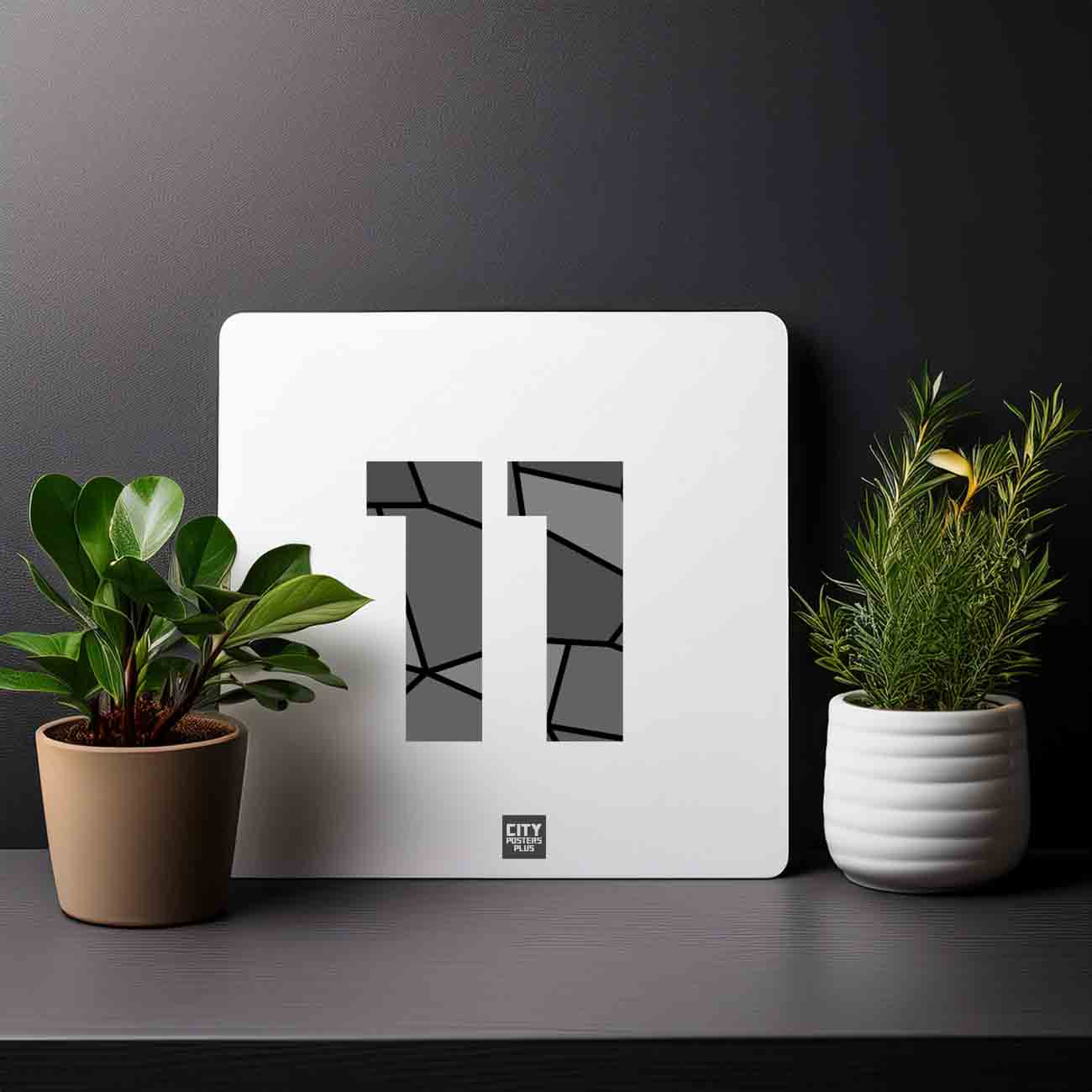 11 Number Mousepad (White)