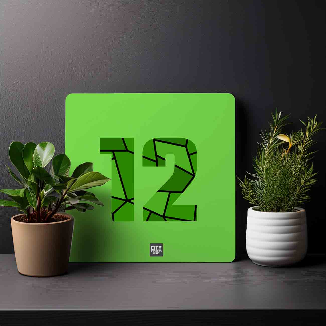 12 Number Mousepad (Liril Green)