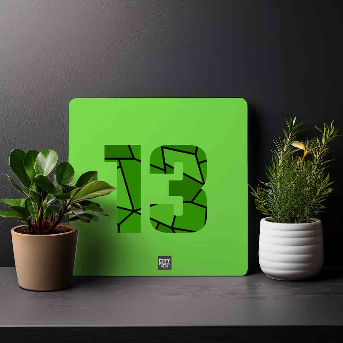 13 Number Mousepad (Liril Green)
