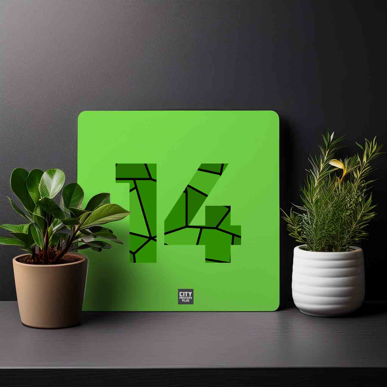 14 Number Mousepad (Liril Green)