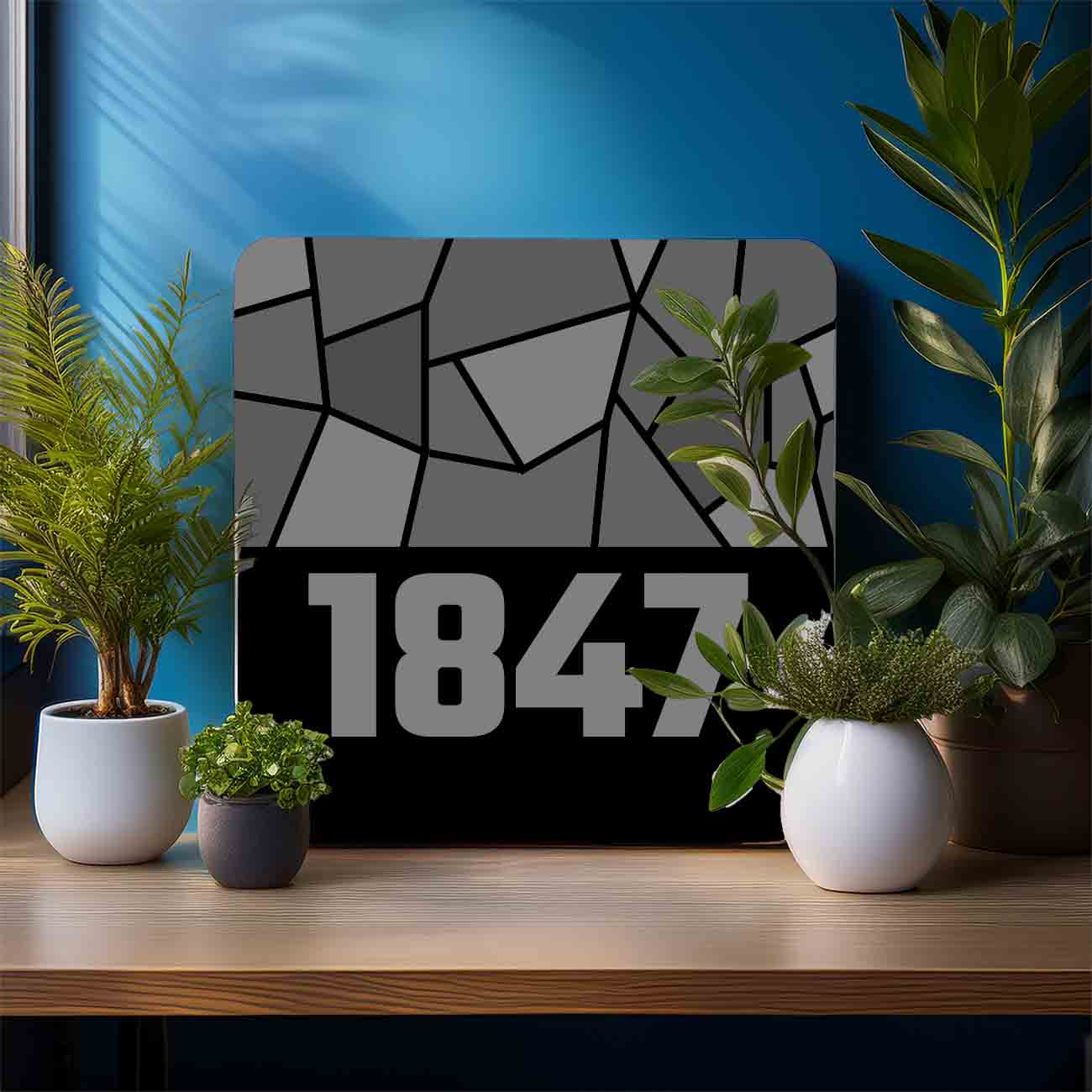 1847 Year Mousepad (Black)