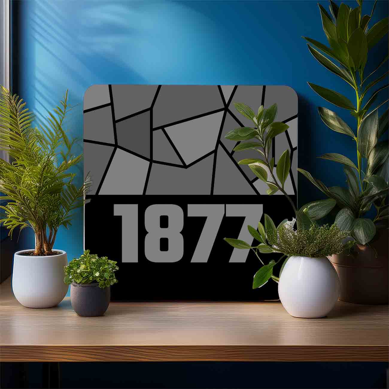 1877 Year Mousepad (Black)