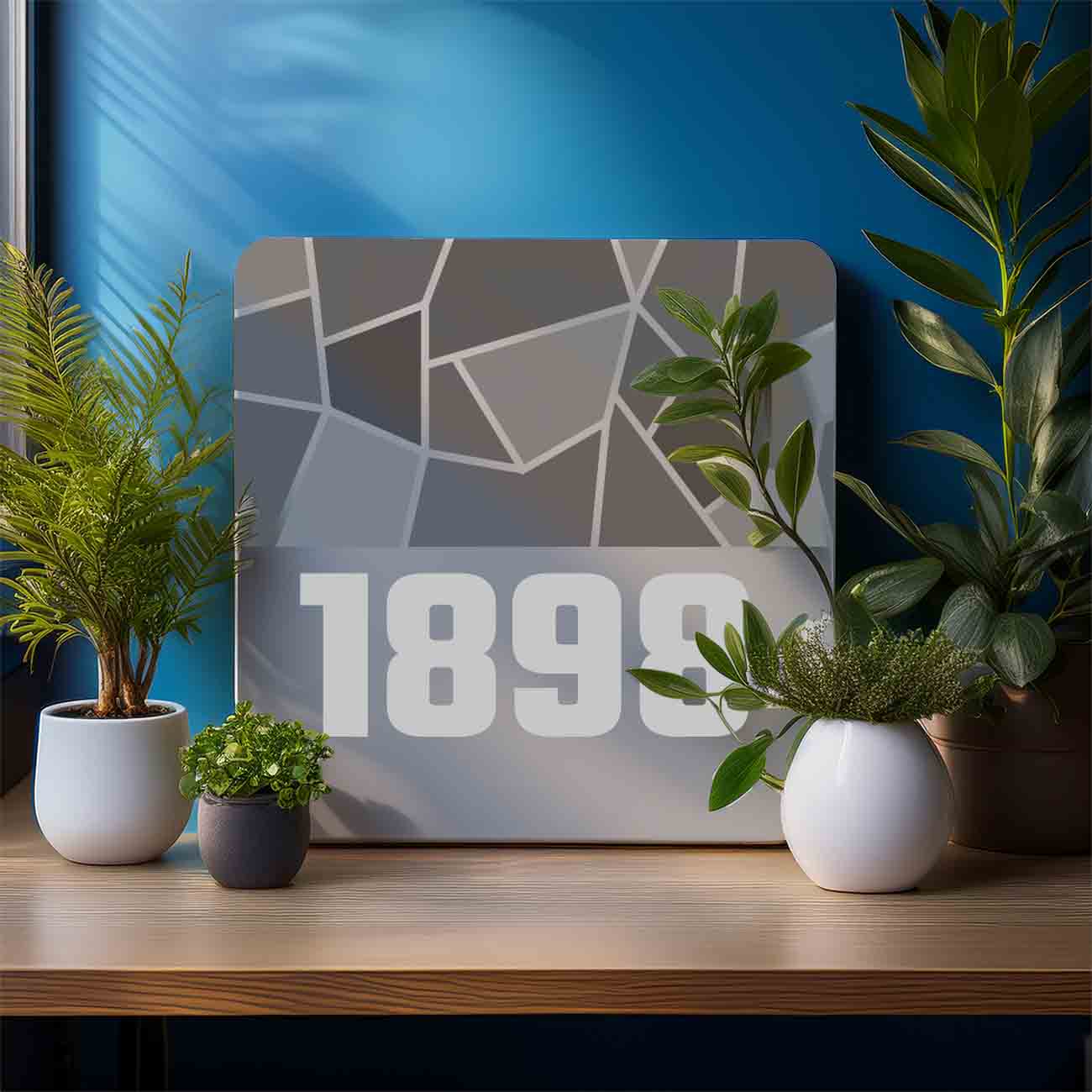 1898 Year Mousepad (Melange Grey)