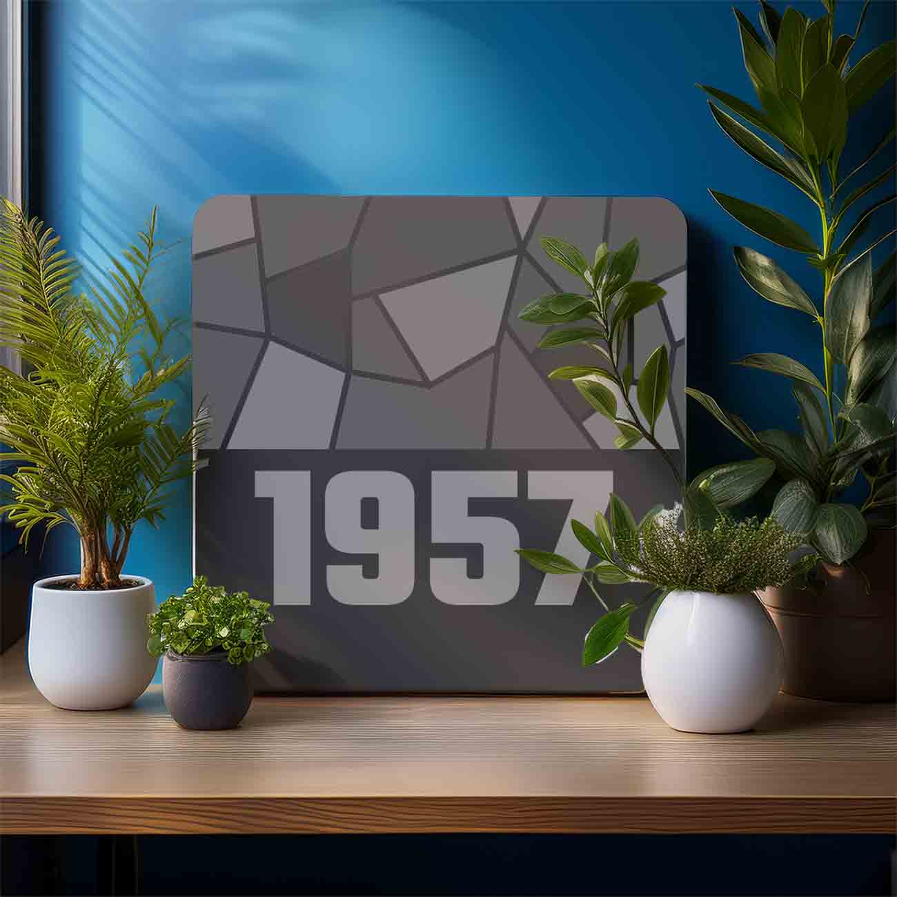 1957 Year Mousepad (Charcoal Grey)