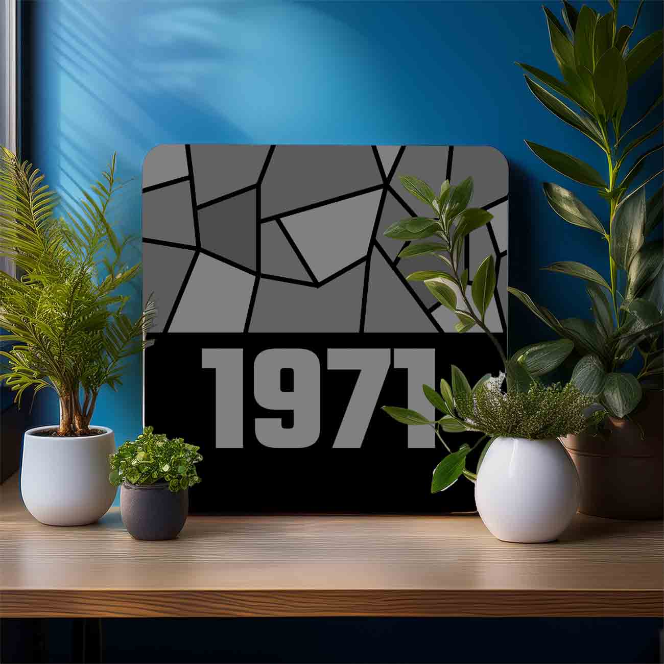 1971 Year Mousepad (Black)