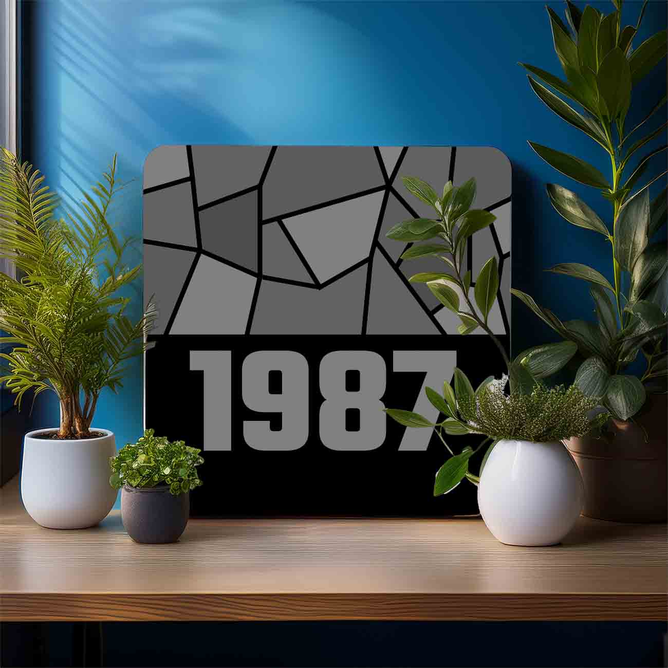 1987 Year Mousepad (Black)