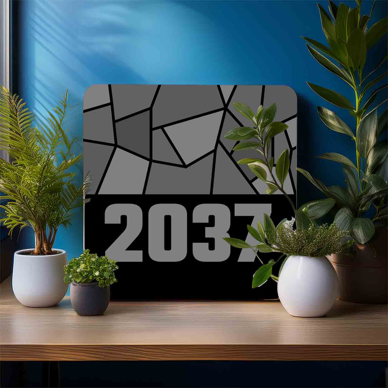 2037 Year Mousepad (Black)