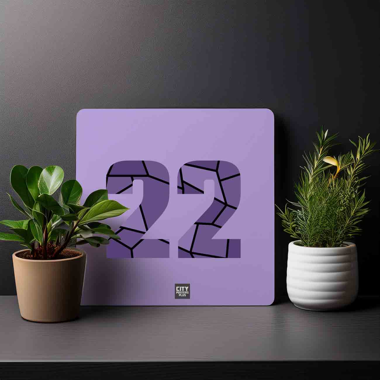 22 Number Mousepad (Iris Lavender)