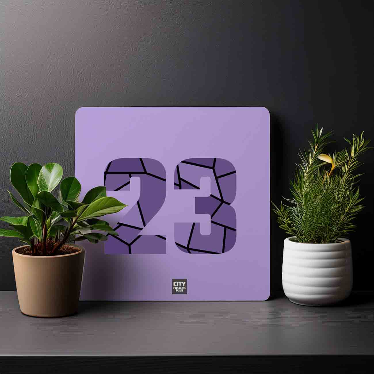 23 Number Mousepad (Iris Lavender)