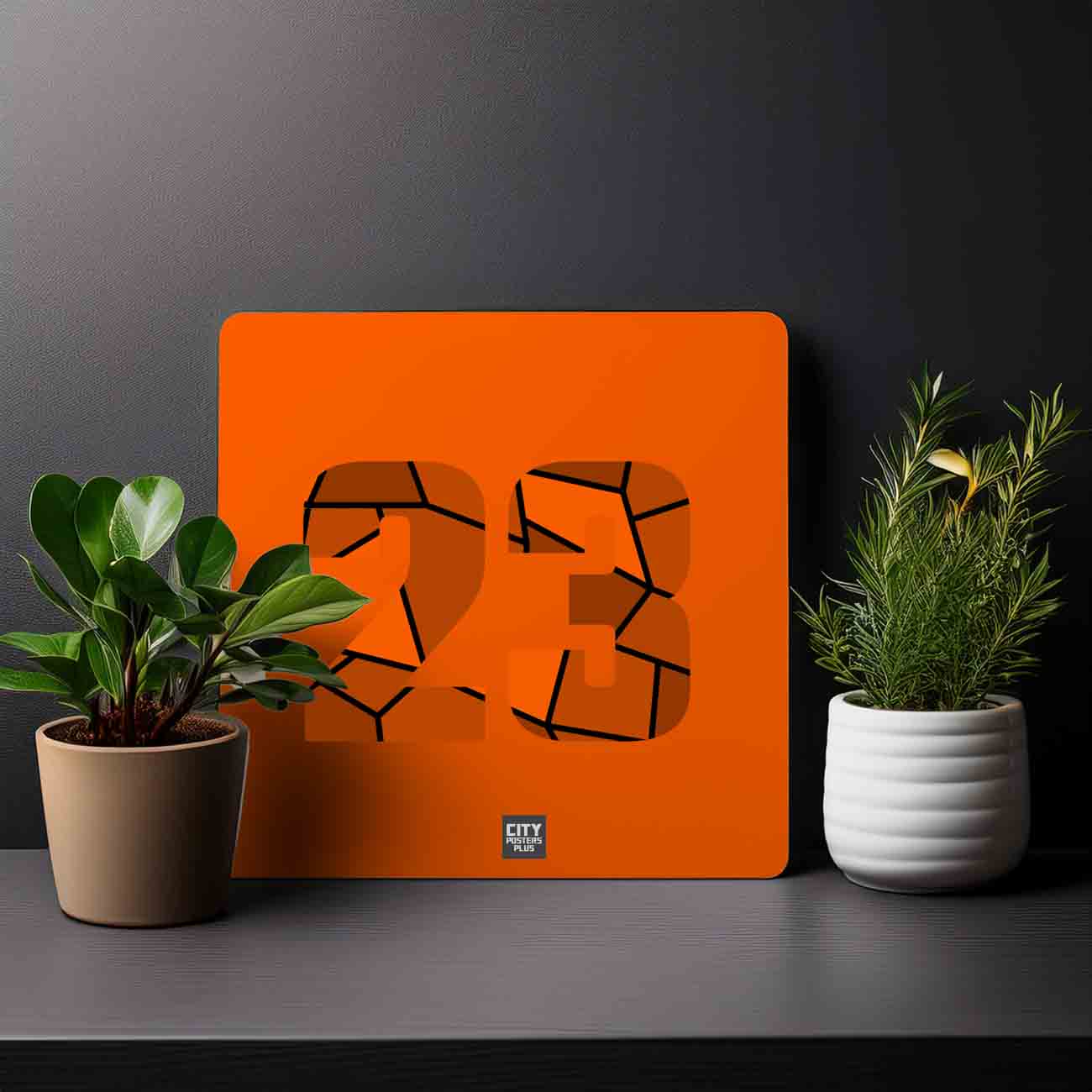 23 Number Mousepad (Orange)